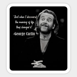 George Carlin Quotes Sticker